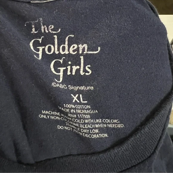 The Golden Girls Graphic Tee Navy Size XL - Picture 4 of 4